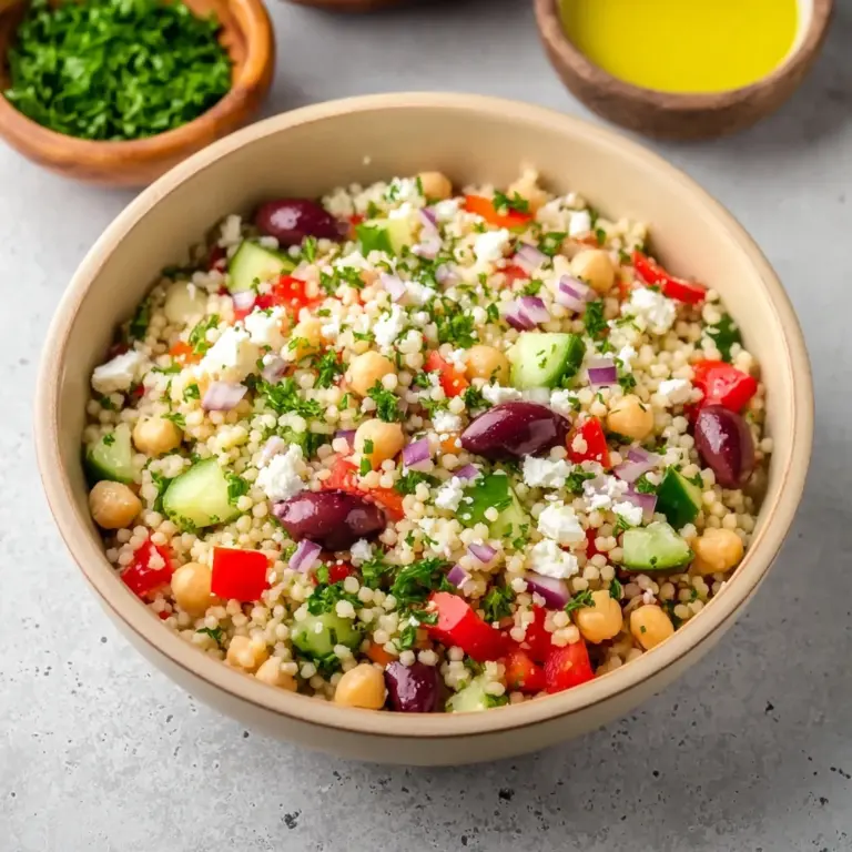 Light Mediterranean Couscous Salad Recipe
