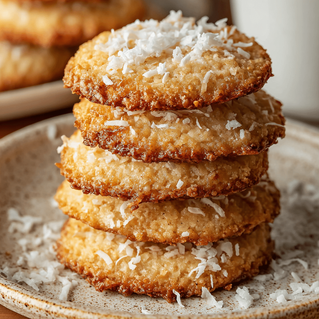 Chewy Coconut Cookies Recipe - Recipe Image