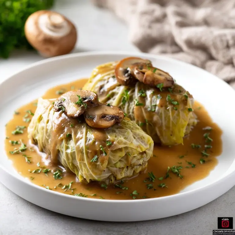Gołąbki with Mushroom Sauce Recipe