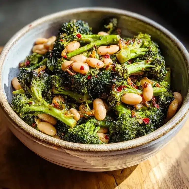 Roasted Broccoli and White Beans Recipe