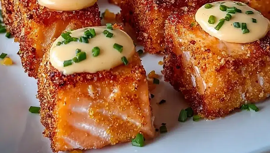 Crispy Bang Bang Salmon Bites Recipe