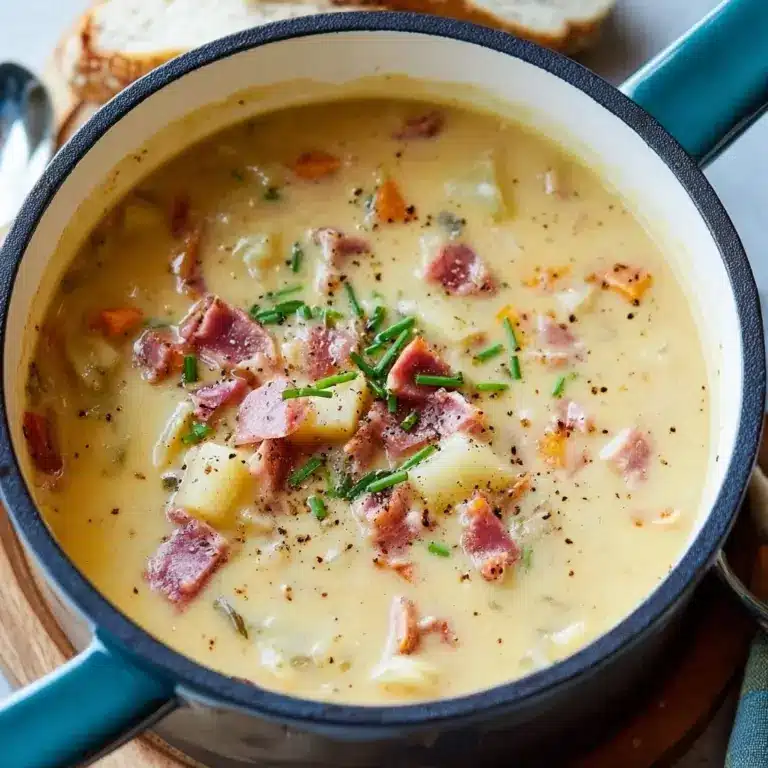 Creamy Cheesy Ham Chowder Recipe