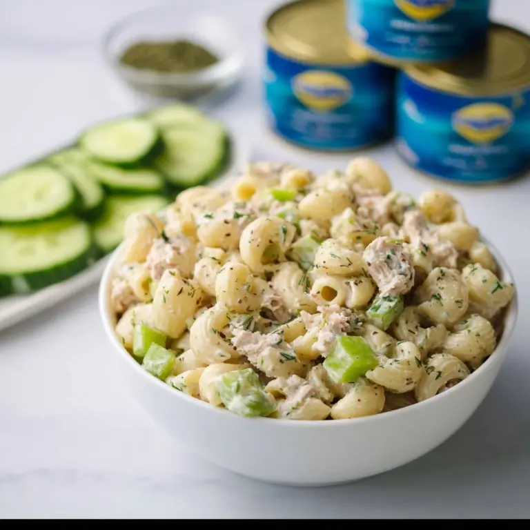 Dill Pickle Tuna Pasta Salad Recipe
