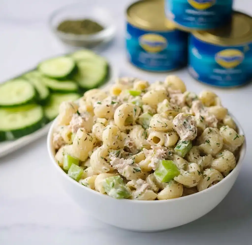 Dill Pickle Tuna Pasta Salad Recipe