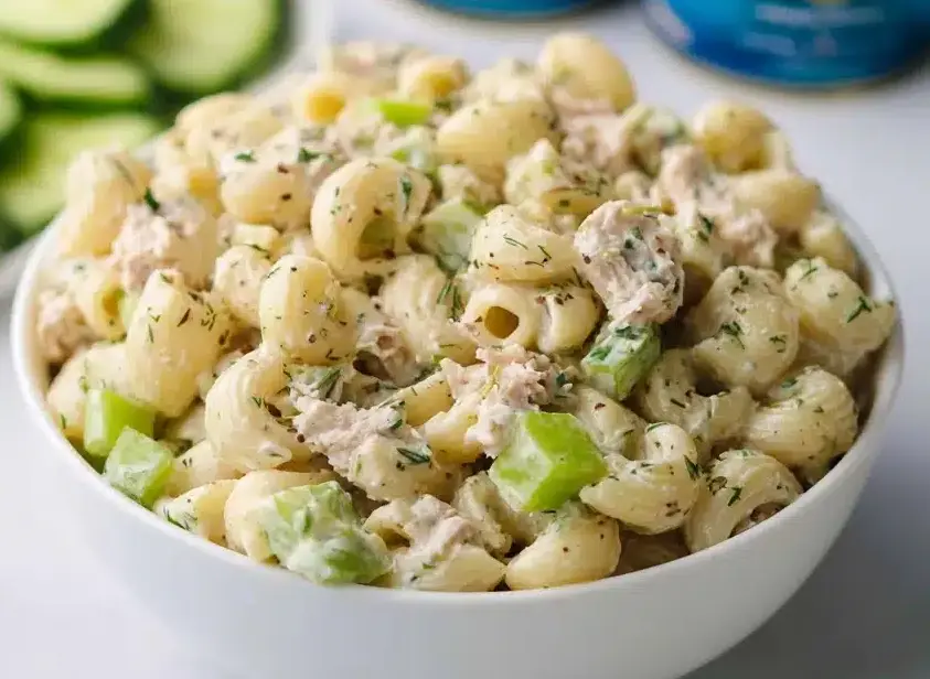 Dill Pickle Tuna Pasta Salad Recipe