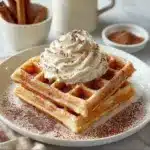 Cinnamon Waffles with Cinnamon Whipped Cream Recipe