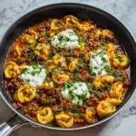Cheesy Beef Enchilada Tortellini Recipe