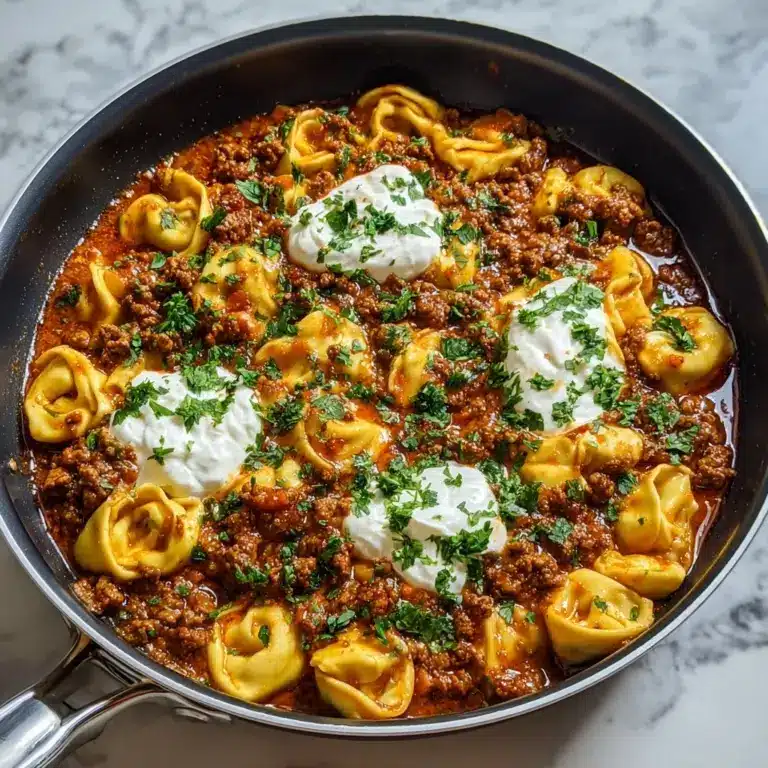 Cheesy Beef Enchilada Tortellini Recipe