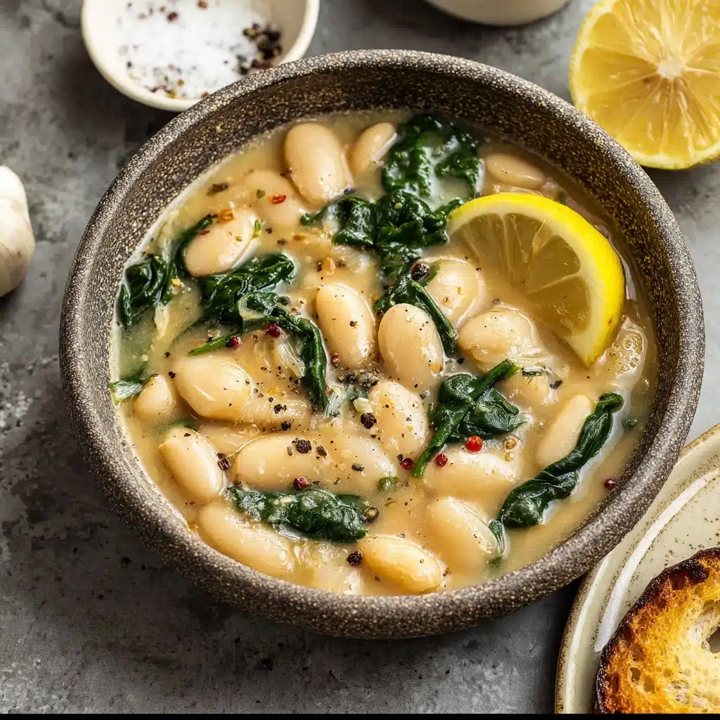 Creamy Lemon Garlic Butter Beans Recipe - Recipe Image