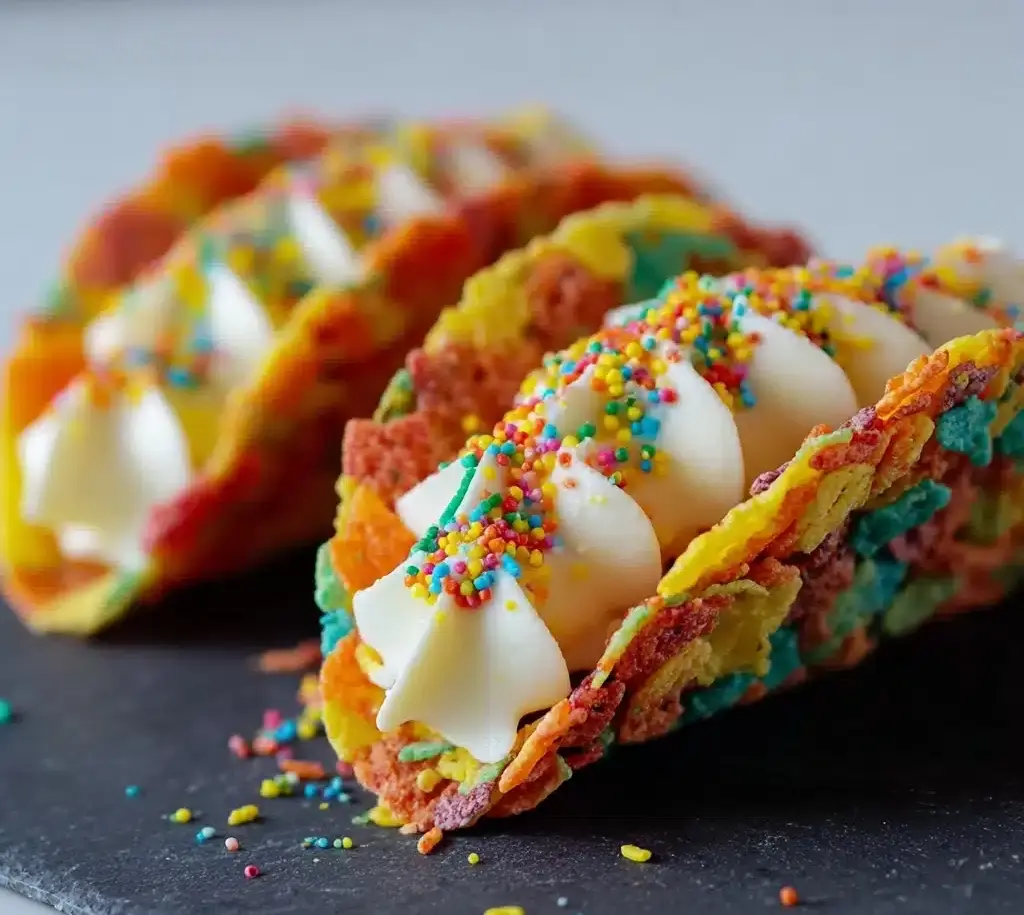 Fruity Pebbles Cheesecake Tacos Recipe