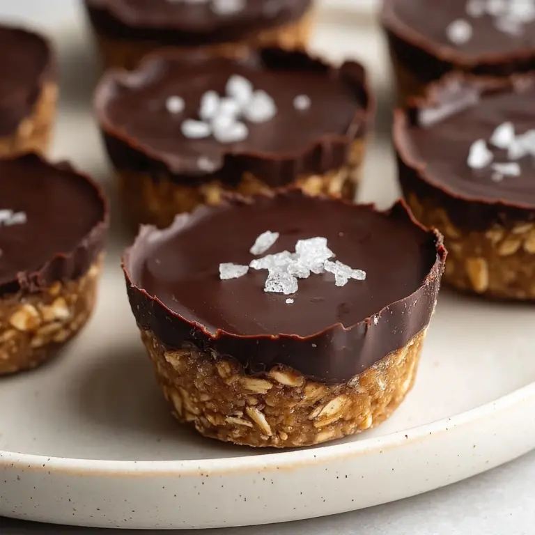 Easy No Bake Peanut Butter Oat Cups Recipe