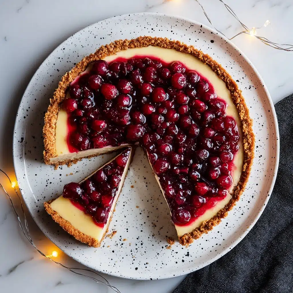 Cranberry Orange Cheesecake Recipe - Recipe Image