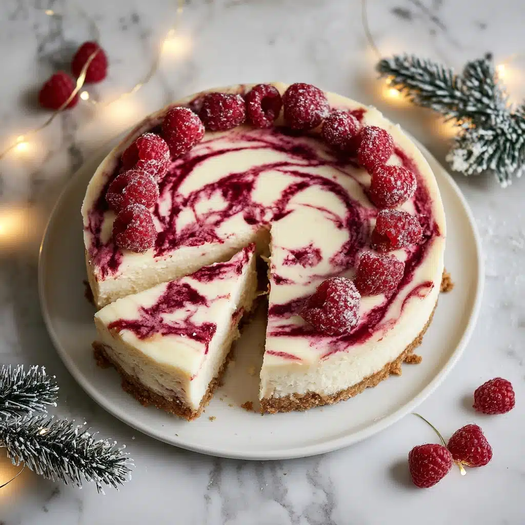 White Chocolate Raspberry Cheesecake Recipe - Recipe Image