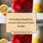 Raspberry Lemon Chia Seed Water for Constipation! Recipe