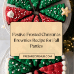 Frosted Christmas Brownies Recipe