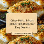 Mayonnaise and Panko Crusted Baked Fish Recipe