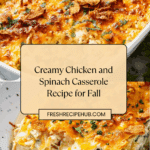Creamy Chicken and Spinach Casserole Recipe