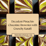 Pistachio Chocolate Brownies Recipe