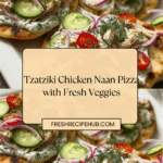 Tzatziki Chicken & Veggie Naan Pizza: A Flavorful Delight! Recipe