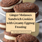 Ginger Molasses Sandwich Cookies with Eggnog Frostings Recipe