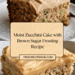 Sweet Glazed Zucchini Cake with Brown Sugar Icing Recipe