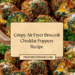 Crispy Air Fryer Broccoli Cheddar Poppers Recipe