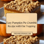 Pumpkin Pie Crumble Recipe