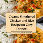 Creamy Smothered Chicken and Rice – Quick Comfort Dinner Recipe