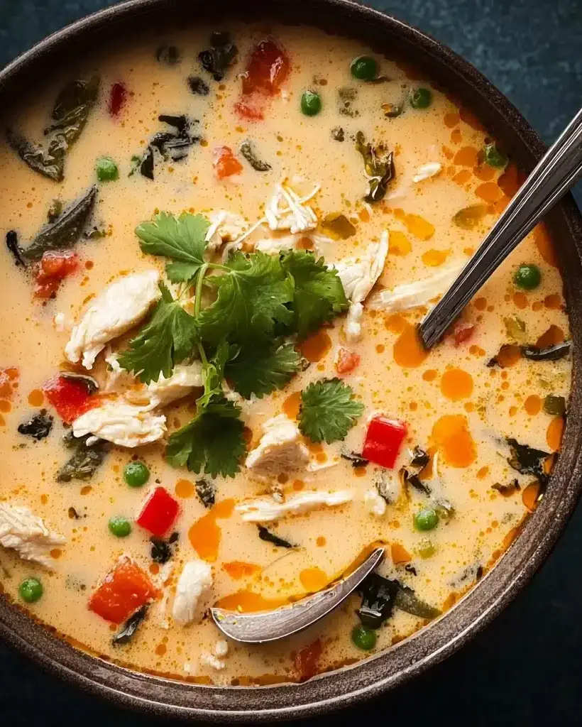 Creamy Chicken Poblano Soup Recipe