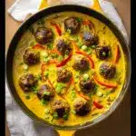 Jerk Meatballs In Coconut Curry Sauce Recipe