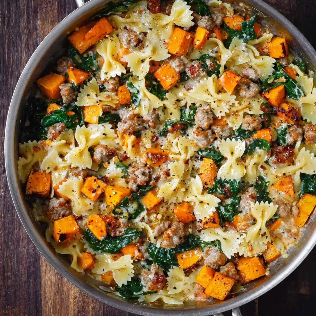 Butternut Squash Pasta with Sausage and Spinach Recipe - Recipe Image