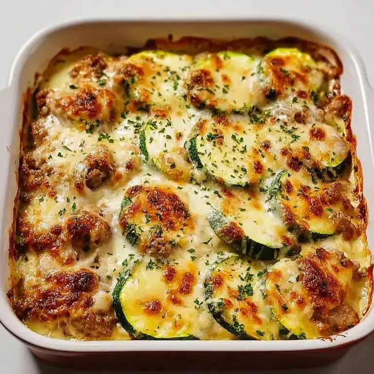 Bake the Casserole: Place the dish in the preheated oven and bake for 25-30 minutes, or until the cheese is melted and bubbly, and the zucchini is tender Recipe