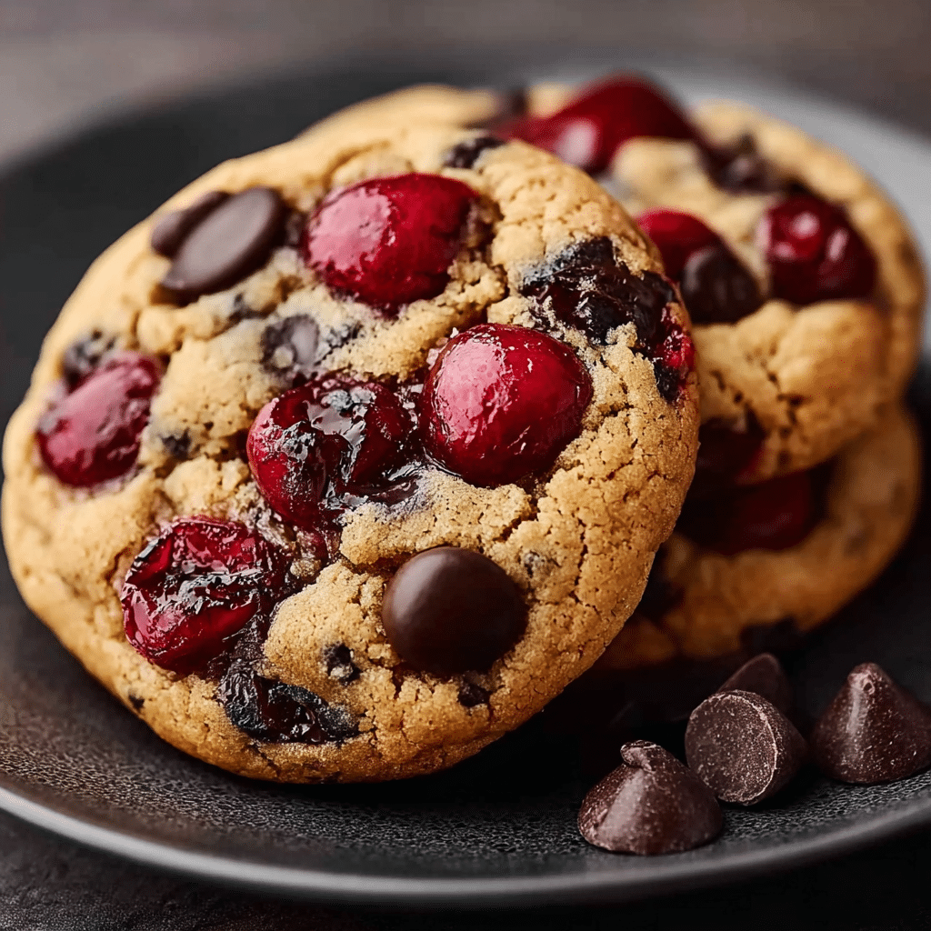 Maraschino Cherry Chocolate Chip Cookies Recipe - Recipe Image
