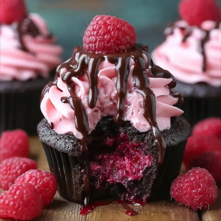 Raspberry Chocolate Lava Cupcakes Recipe