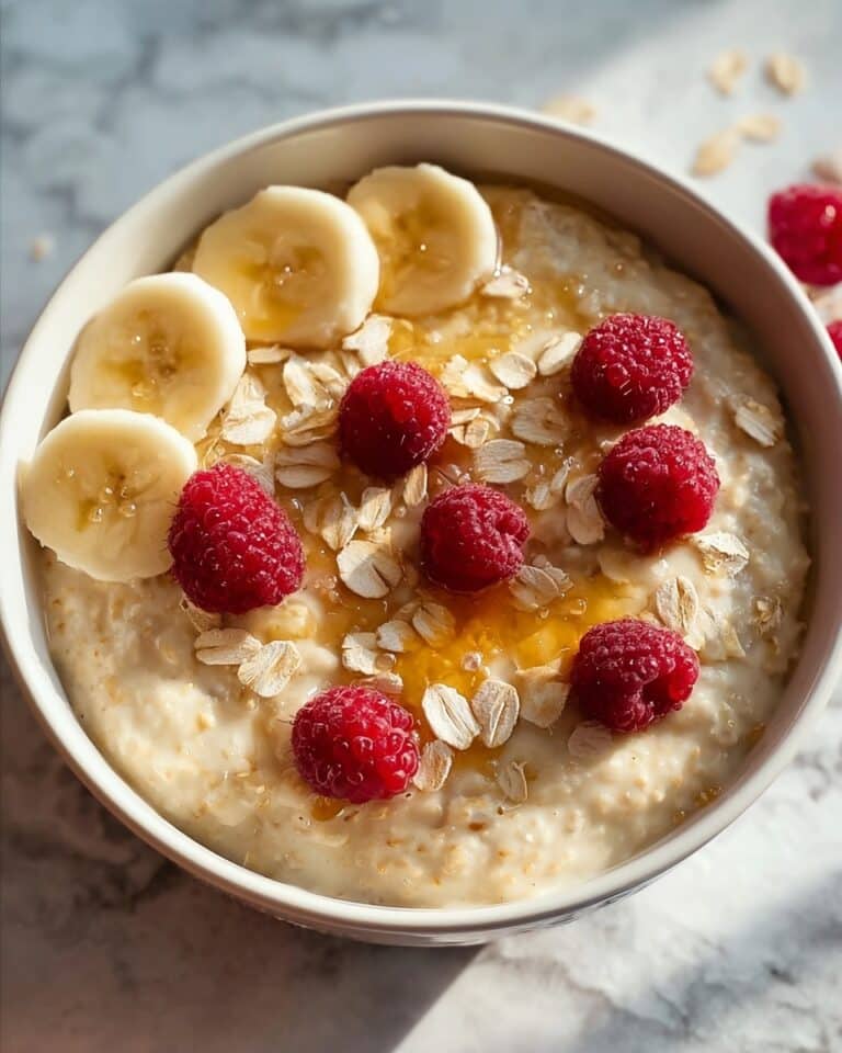 Custard Oatmeal with Fresh Berries and Nuts Recipe