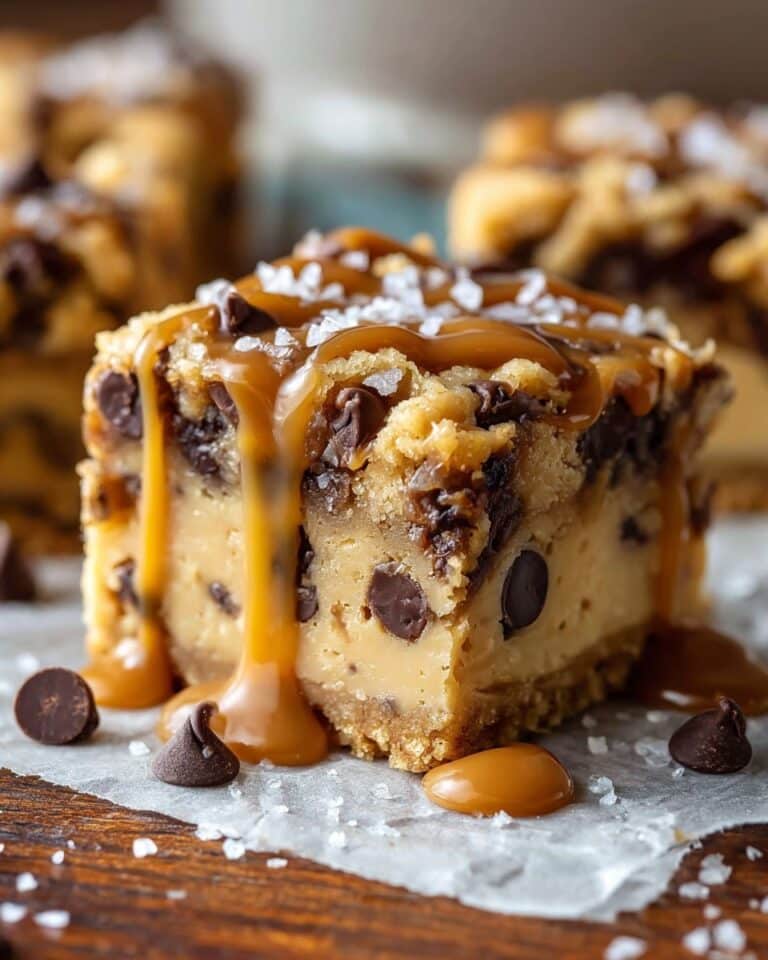 Peanut Butter Caramel Toffee Chocolate Chip Cookie Bars Recipe