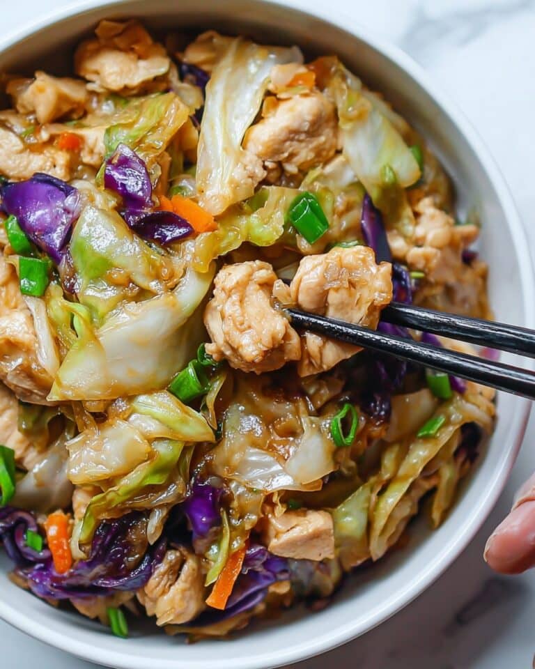 Egg Roll Bowls with Chicken and Cabbage Recipe