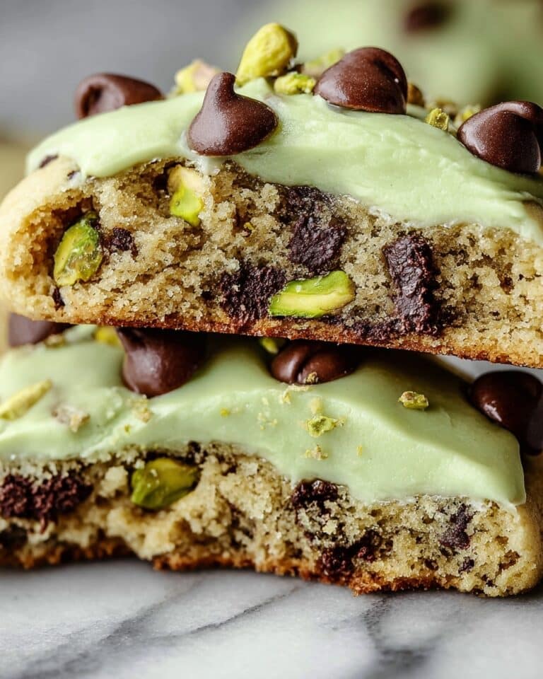 Pistachio Cream Chocolate Chip Cookies Recipe
