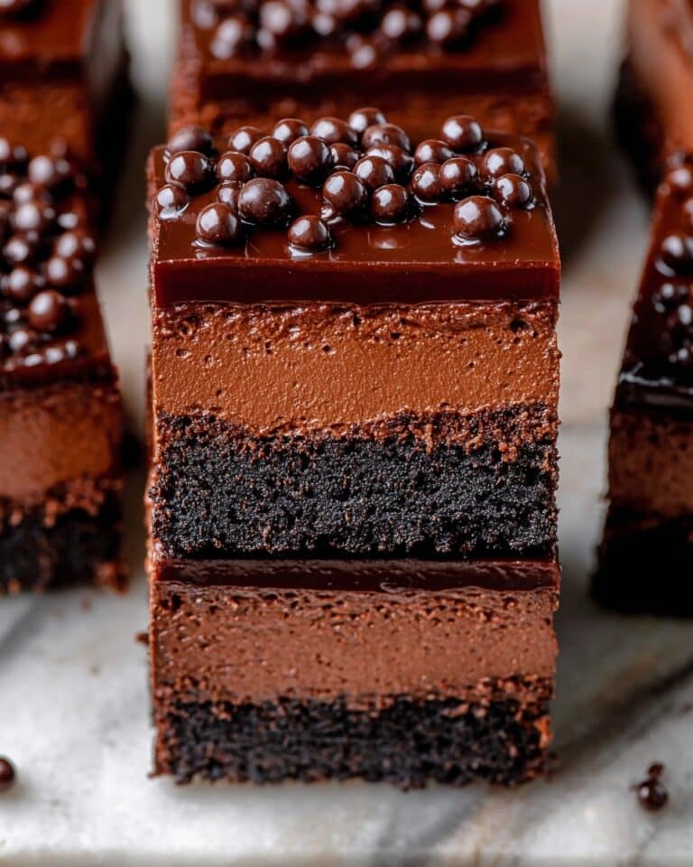 Chocolate Cheesecake Bars Recipe