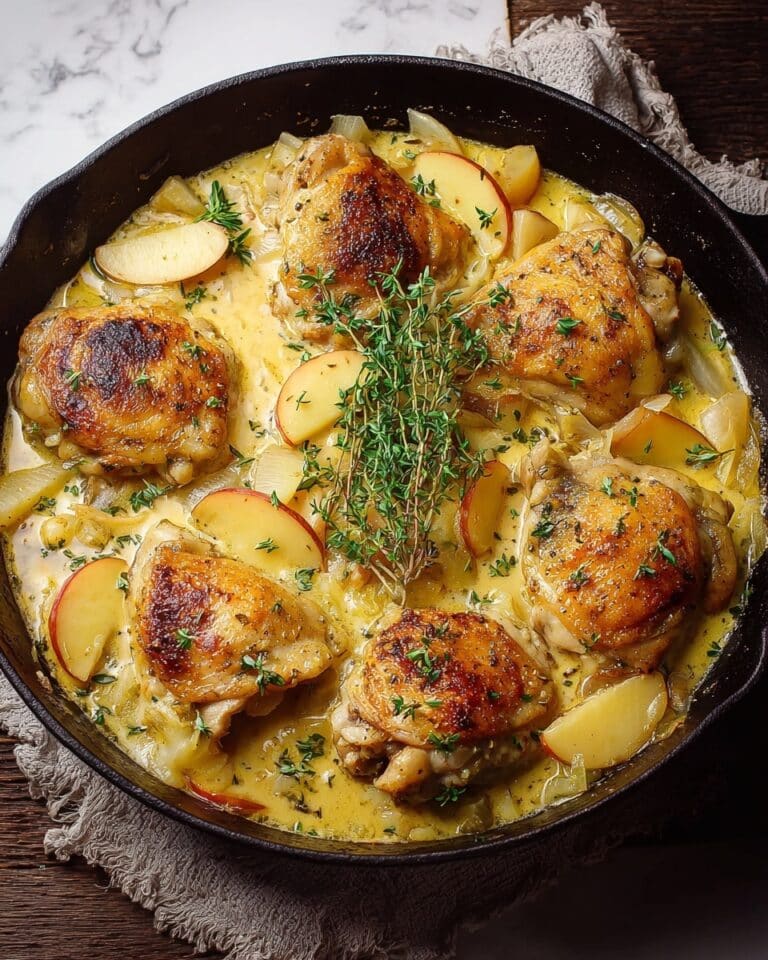 Chicken Normandy (French Apple Cider Chicken) Recipe