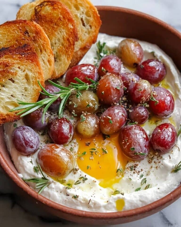 Creamy Dreamy Whipped Ricotta with Roasted Grapes Recipe