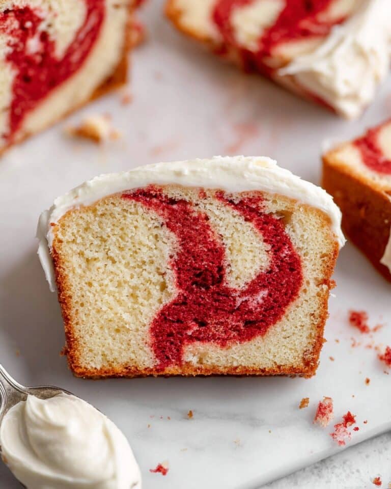 Red Velvet Loaf Cake with Cream Cheese Frosting Recipe