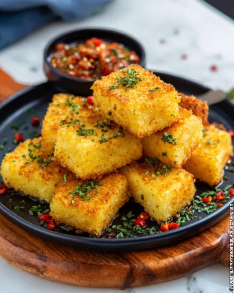Fried Polenta Cakes Recipe