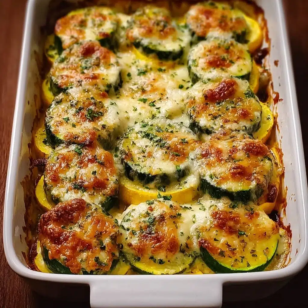 Bake the Casserole: Place the dish in the preheated oven and bake for 25-30 minutes, or until the cheese is melted and bubbly, and the zucchini is tender Recipe - Recipe Image