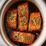 Slow Cooker Honey Garlic Glazed Salmon Recipe