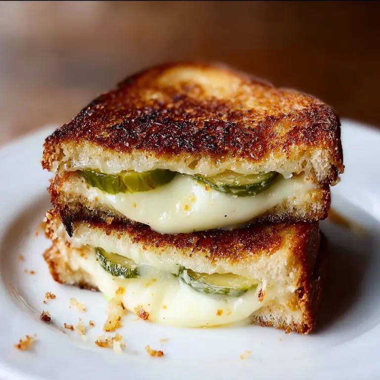 Crispy Dill Pickle Grilled Cheese Sandwich Recipe