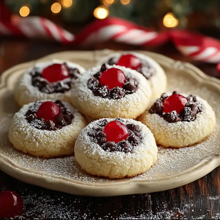 Christmas Maraschino Cherry Shortbread Cookies Recipe