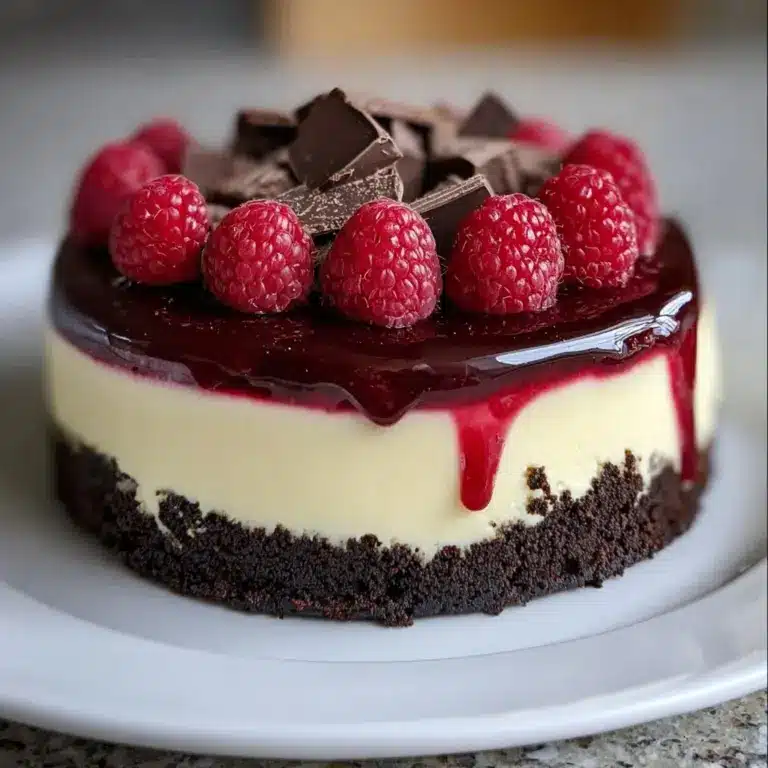 Dark Chocolate Raspberry Cheesecake Recipe