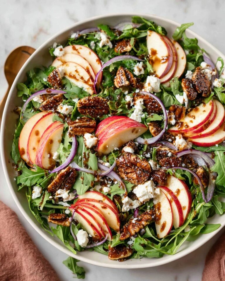 Apple Arugula Salad With Maple Pecans Recipe