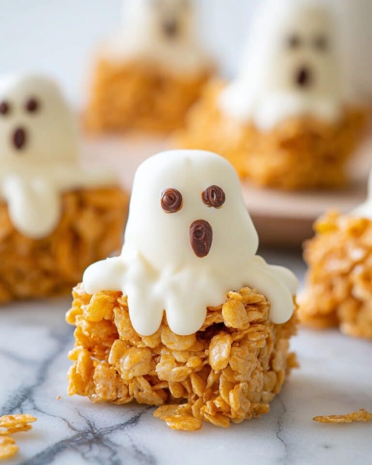 Halloween Ghost Cornflake & Peanut Butter Cookies Recipe